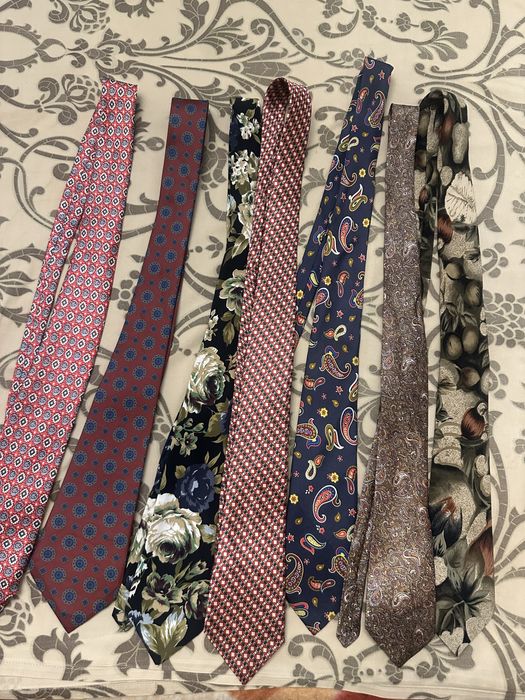 Галстуки шёлковые разных брендов