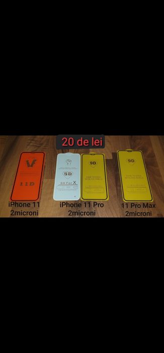 Folie sticla tempered glass fullcover 9D iPhone 6 6s 7 8 6/7/8 Plus SE