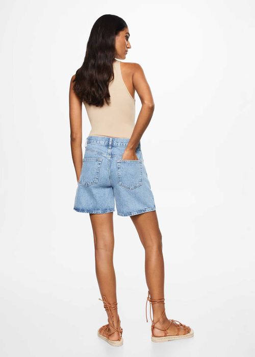 MANGO. Шорты  джинсовые прямые