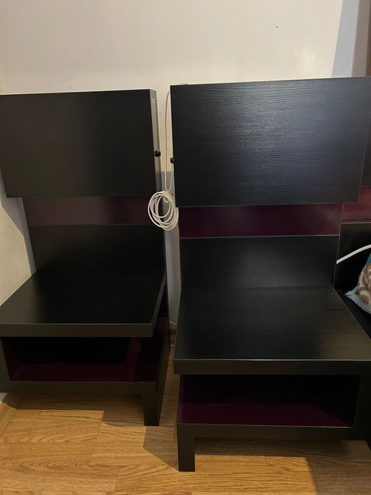 Комплект нощни шкафчета с вградено осветление