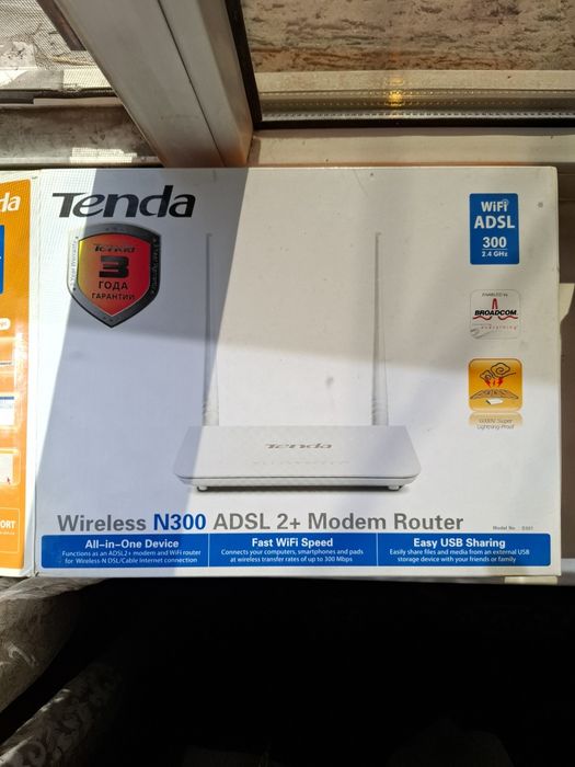 Модем Роутер TENDA N300 ADSL2