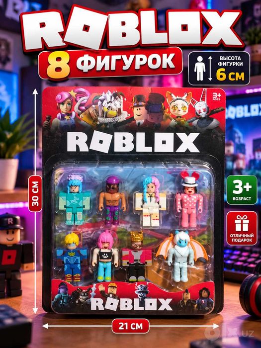 Набор фигурок Roblox 8 шт и 4 шт., коллекционные игрушки для детей