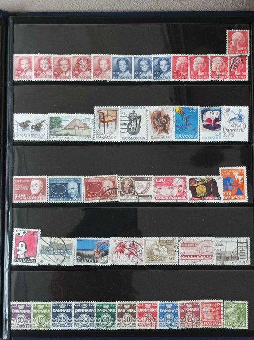 Колекции пощенски марки от бившата Чехословакия, Дания и Унгария