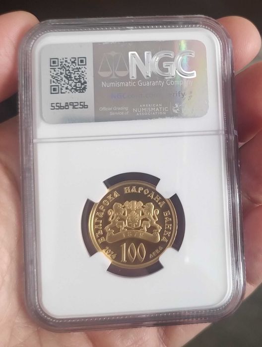 100лв св. Св. Петър и Павел NGC PF 70 ULTRA CAMEO