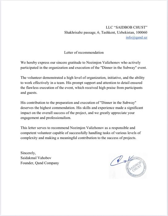 START | Премиальное Ивент Агентство в Ташкенте