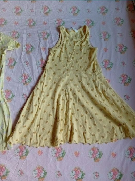 set lot 2 rochite 110 116 4 5 6 ani rochie fetita fata vara h&m