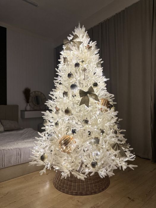 Елка Елки новогодние Искуственные Литые Белые и Зеленые Оригинал Шырша