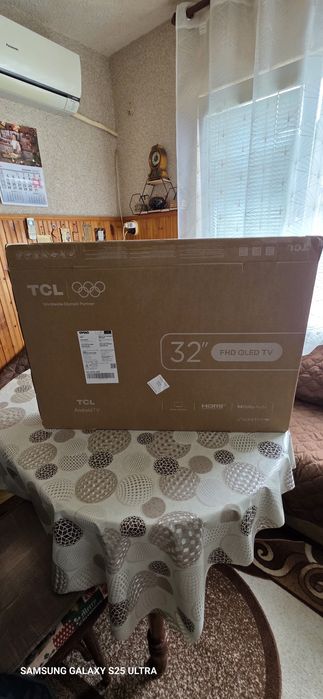 Телевизор TCL QLED 32S4K, 32"(80 см), Smart Android TV, HD Ready, Клас F (Модел 2025)