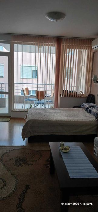 Дава се под наем напълно обзаведено студио в кв. Сарафово, гр. Бургас