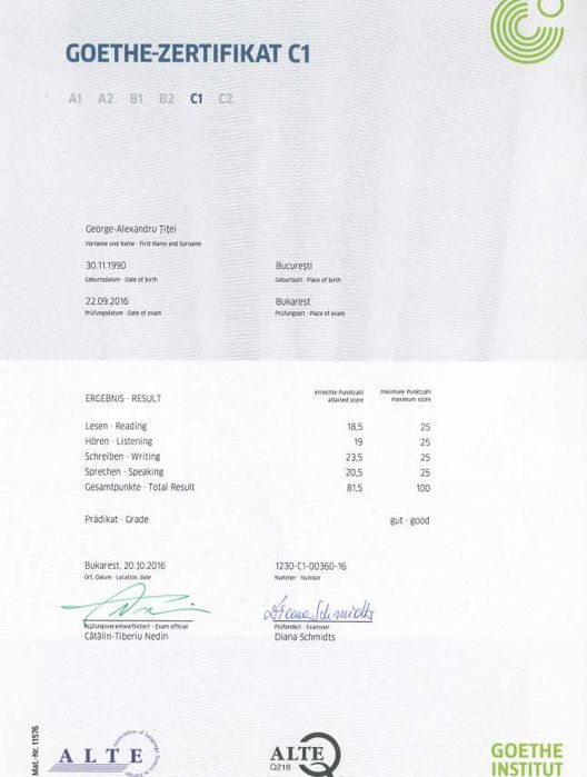 Meditații limbă germană pentru copii, domiciliu, Popești + București