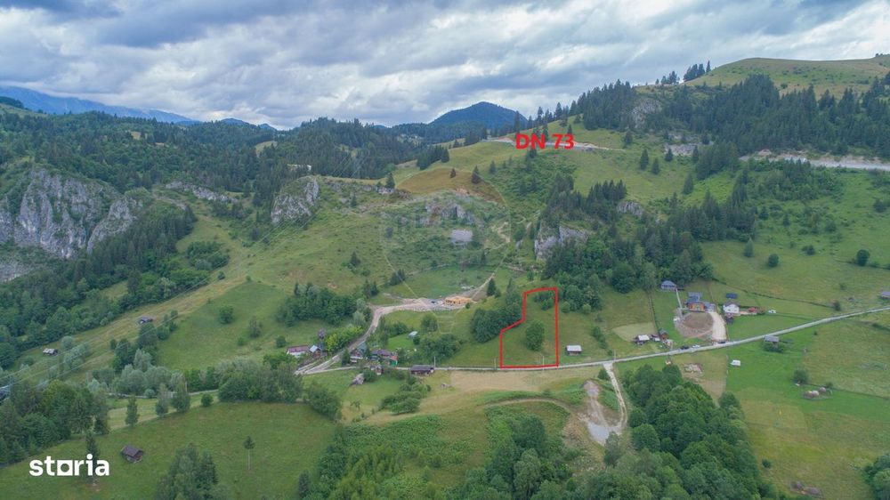 Teren2058mp Dambovicioara la poalele parcului National Piatra Craiului