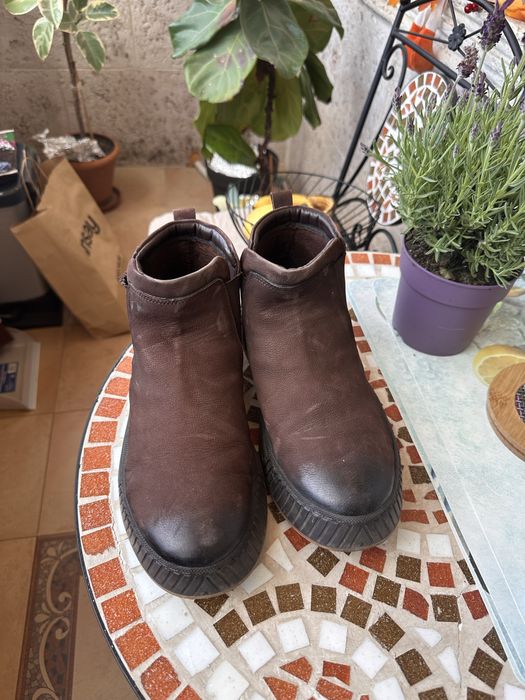 Стилни спортно - елегантни мъжки боти от естествена кожа - Нови!