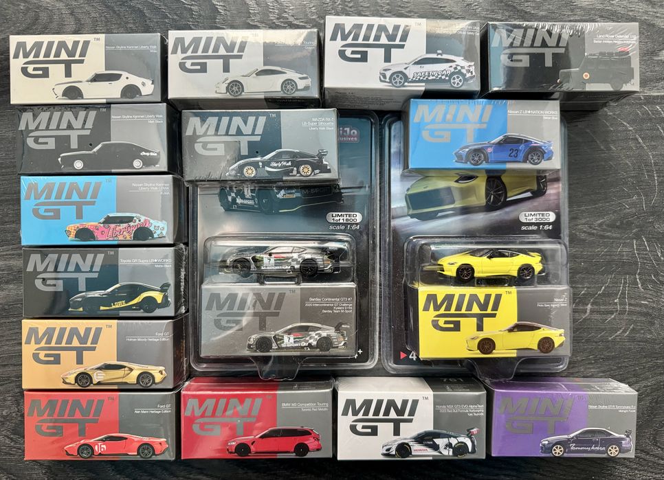 Ново! Продавам колекционерски модели в мащаб 1:64 MINI GT Tarmac Works