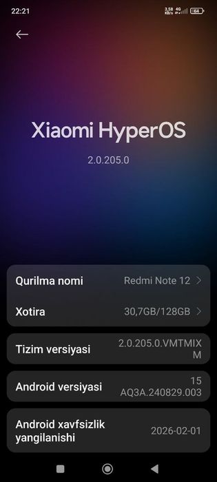 Redmi note 12 8/128
