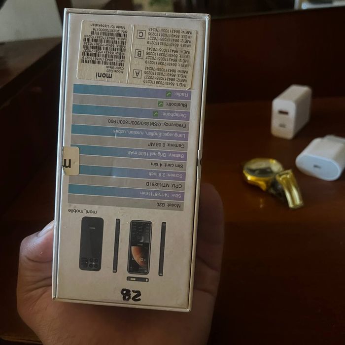 moni telefoni Kichkina telefon  4 ta sim karta tushsdi hammasi imei bo