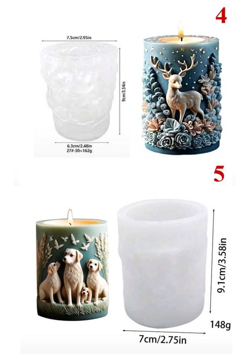 Неизползвани силиконови форми / молдове