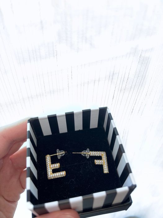 Cercei “F” F ENDI cristale