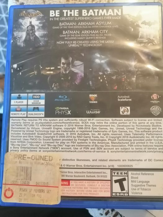Игра за ps4 Batman