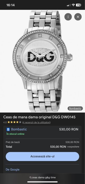 vând ceas de dama D&G Time