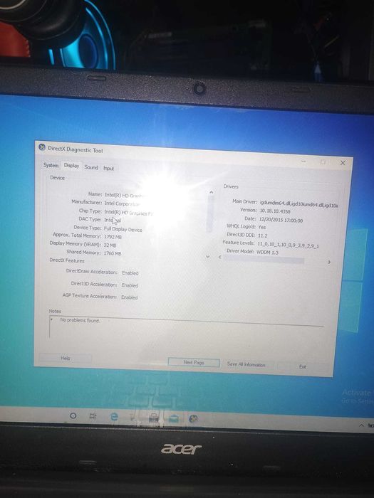 Laptop Aspire E1-570