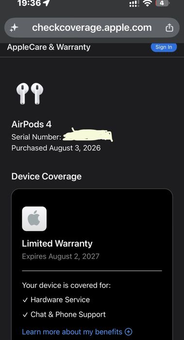 Airpods 4 запечатанные