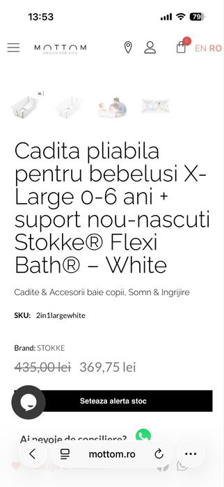 Cadita nou nascuti Stokke