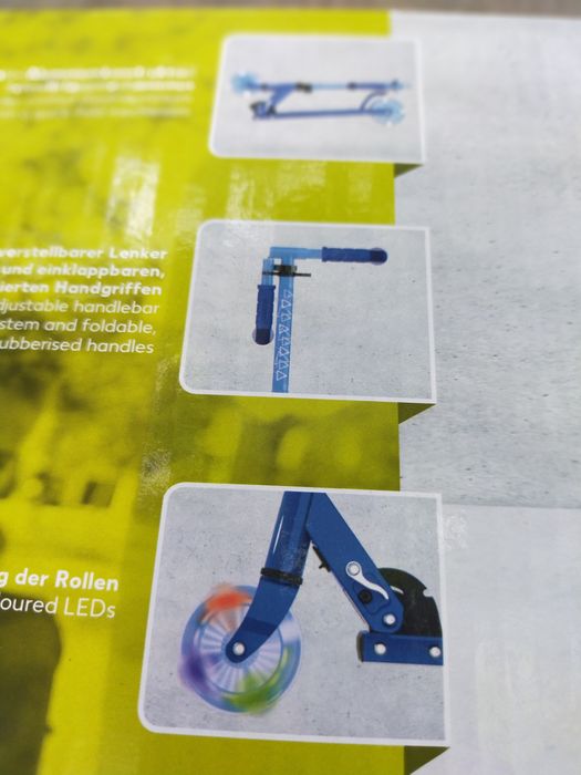 САМО В СИНЬО Нова детска тротинетка