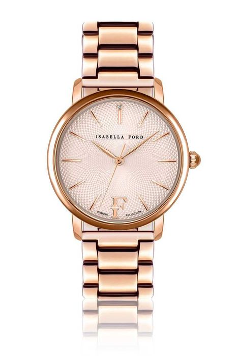 Дамски часовник Isabella Ford,
Иноксов часовник с диамант