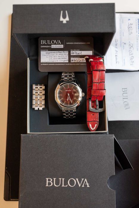 Bulova Jet Star roșu – ref. 96B401 | Full set