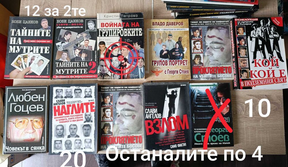 Лот книги БГ мафия