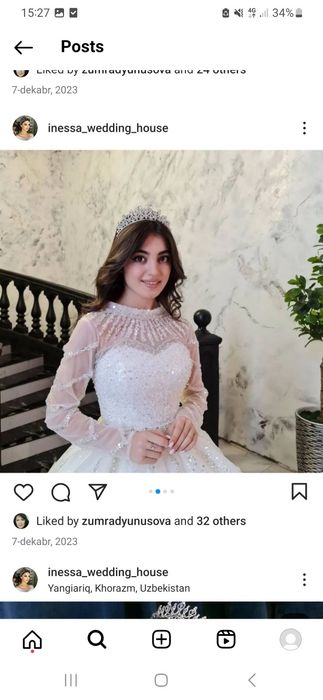 Tayyor biznes kelin kuylaklari aksesuarlari mebellari bilan sotiladi