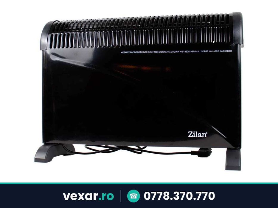 Convector electric 2000W cu termostat, 3 trepte, pana la 36 mc