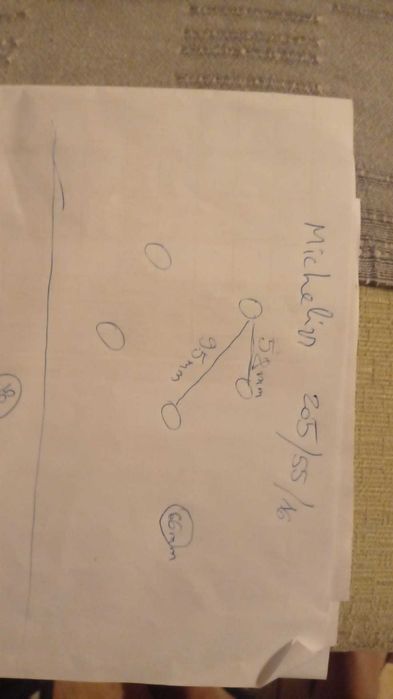 jante roti 205 55 16R 5x100 anvelope Mihelin iarna