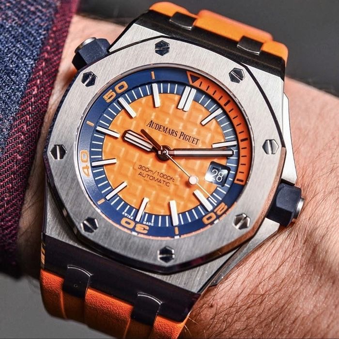 Ceas ap royal oak diver orange