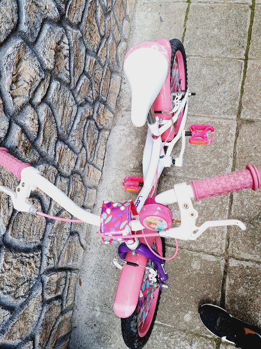 Детско колело бяло с розово