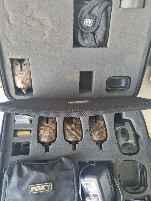 Set Avertizori Fox Micron EOS-R Camo + Stație RX3 (3+1) – Profesioniști