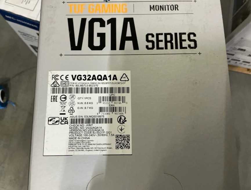 Asus TUF VG32AQA1A Monitor Gaming 32" QHD LED VA 170Hz