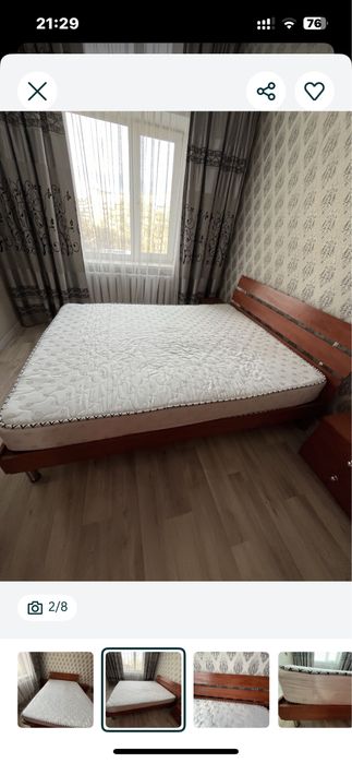 Кровать с матрасом