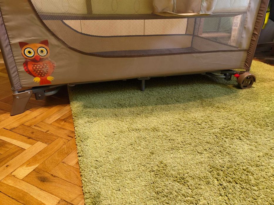 Сгъваема кошара KinderKraft, 120/60, 2 нива + подарък матрак