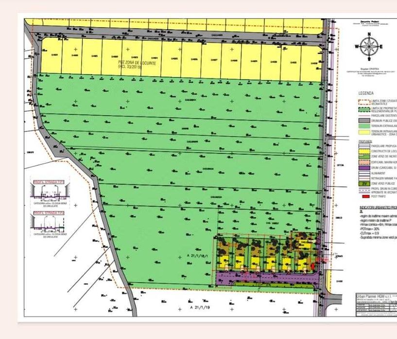 vand teren intravilan , PUZ pt 6 vile, in com sanpetru brasov