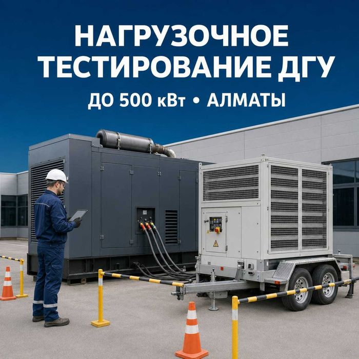 Нагрузочное тестирование дизельных и газовых генераторов АДГ ДГУ ДЭС