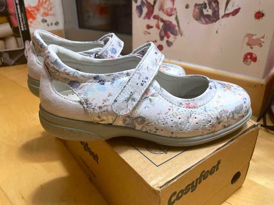 Balerini Cosy Feet, Wide-Fit, picioare umflate, 36