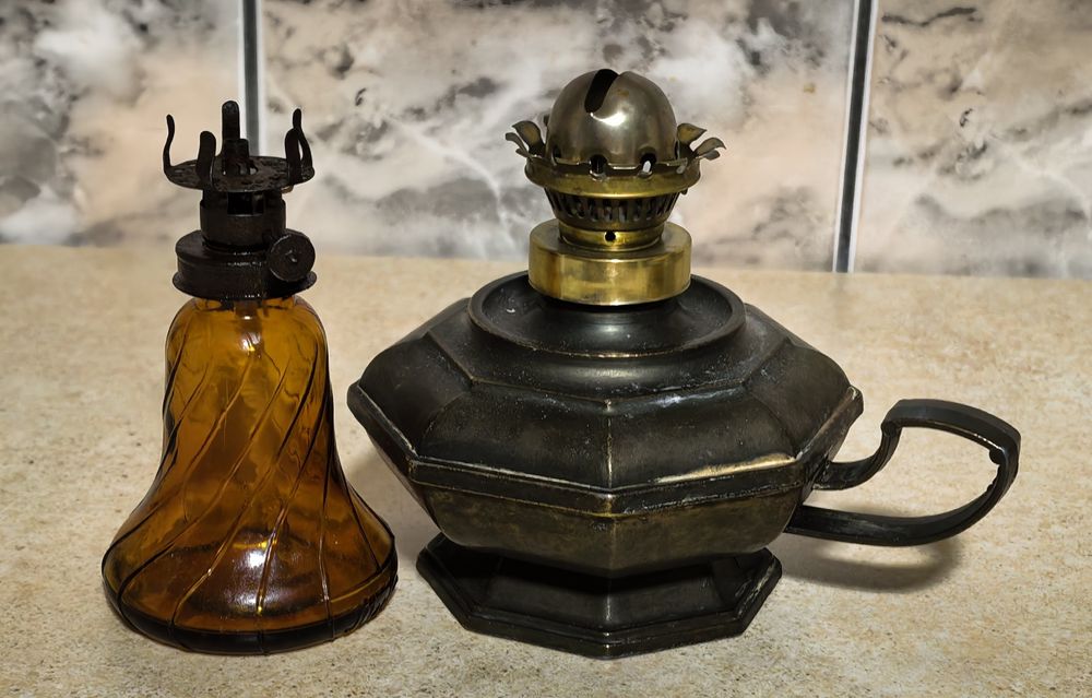 Lămpi vintage (sticlă & metal)