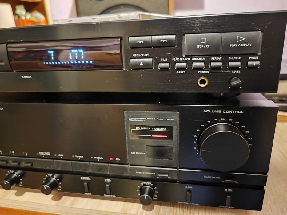 amplificator Kenwood KA-770D și CD player Philips