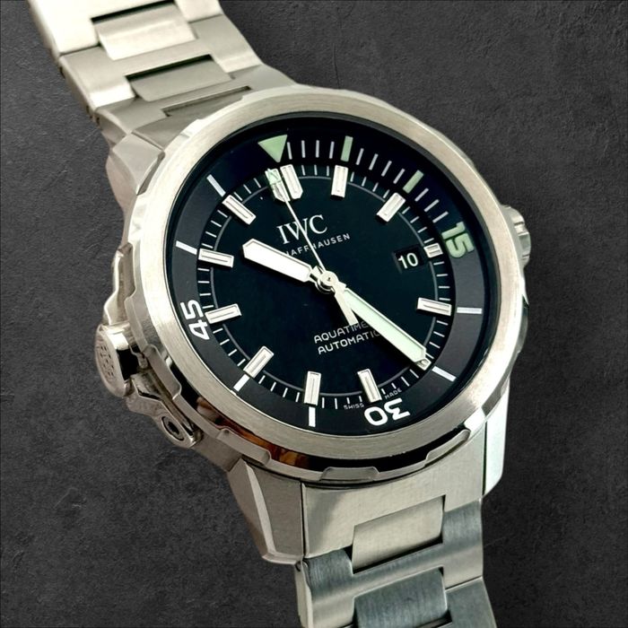 IWC Aquatimer Automatic Black Dial Steel мъжки часовник