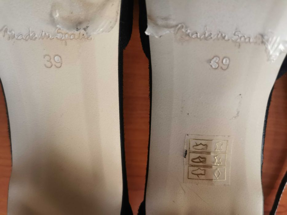 Официални черни велурени сандали за бал, нови!