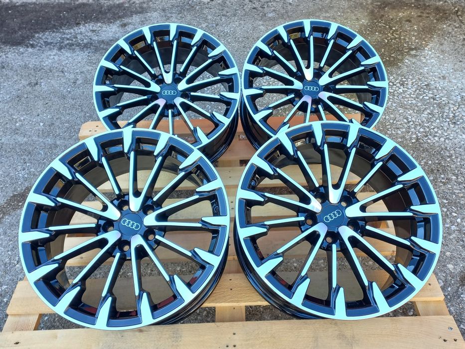 19.Audi S.Line 8.5j et35 Black Polish Diamond A3 A4 A6 A7 A8 Q2 Q3 Q5