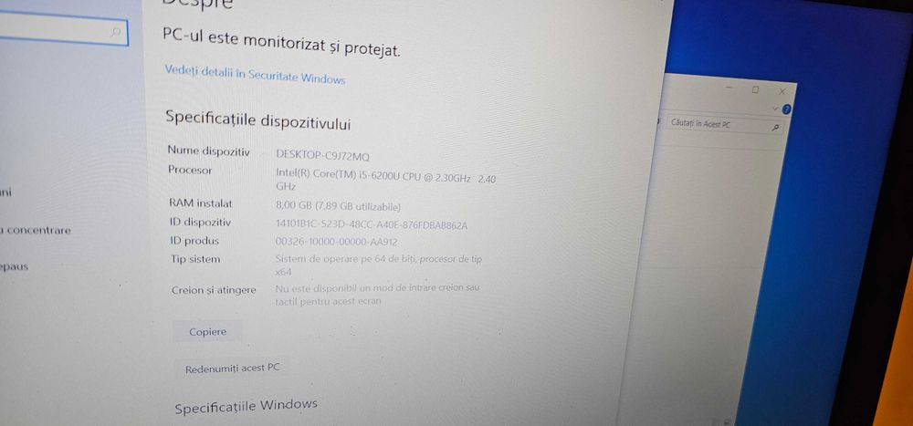 laptop hp 15.7 inch  i5 gen 6