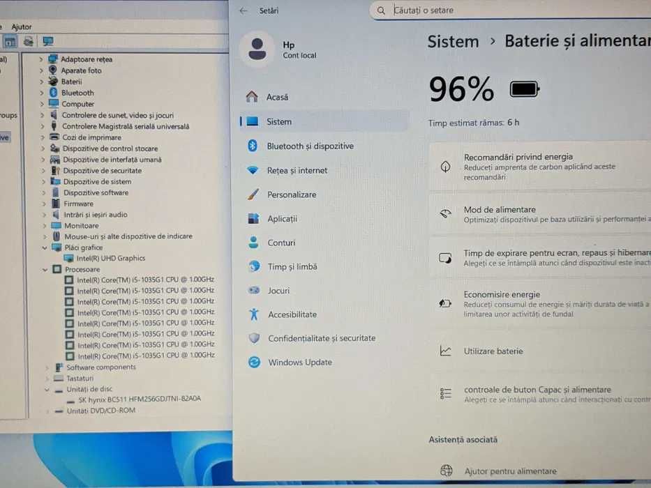 Laptop HP 250 G7 15.6" FHD intel core i5-1035G, ram 8GB, 256GB SSD