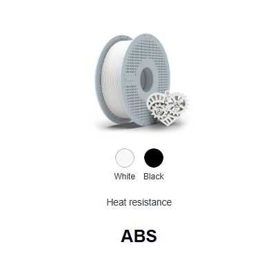 Филамент ABS Next Shapes, чёрный и белый, 1кг/1.75мм